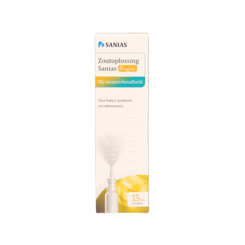Sanias Zoutoplossing neusspray 8mg/ml 15 Milliliter