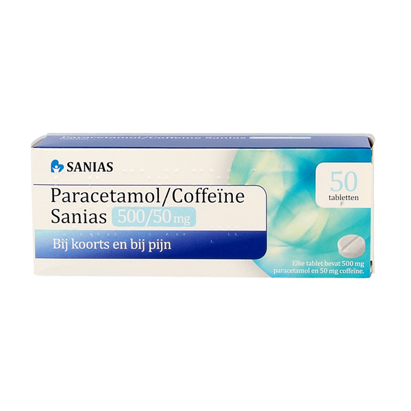 Sanias Paracetamol coffeine 500/50mg 50.00 Tabletten