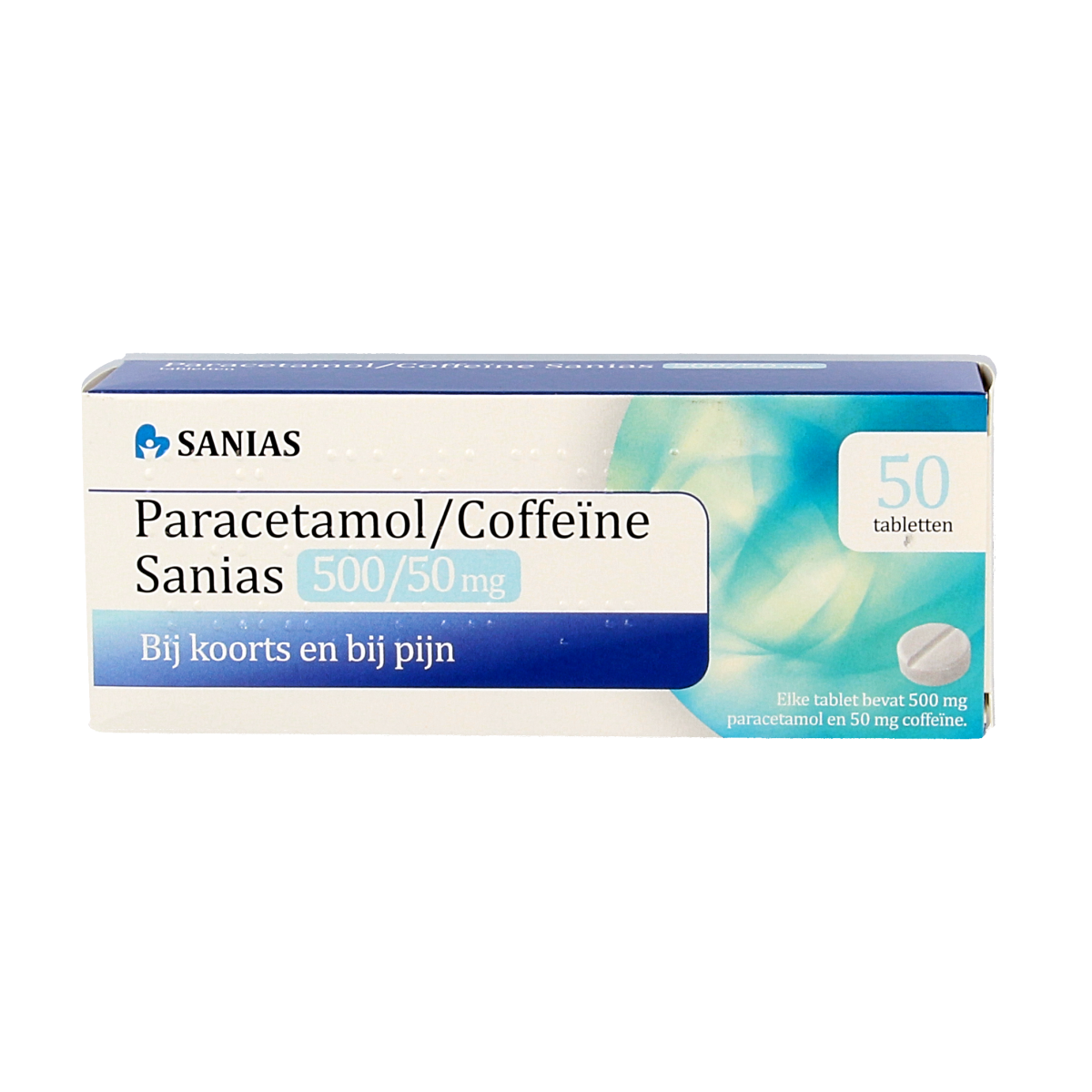 Sanias Paracetamol coffeine 500/50mg 50.00 Tabletten