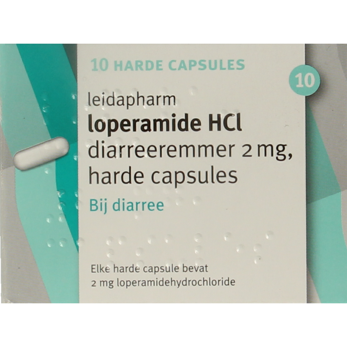 Leidapharm Loperamide 2mg 10.00 Capsules