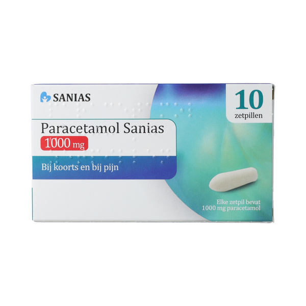 Sanias Paracetamol sanias zetpil 1000mg 10.00 Stuks