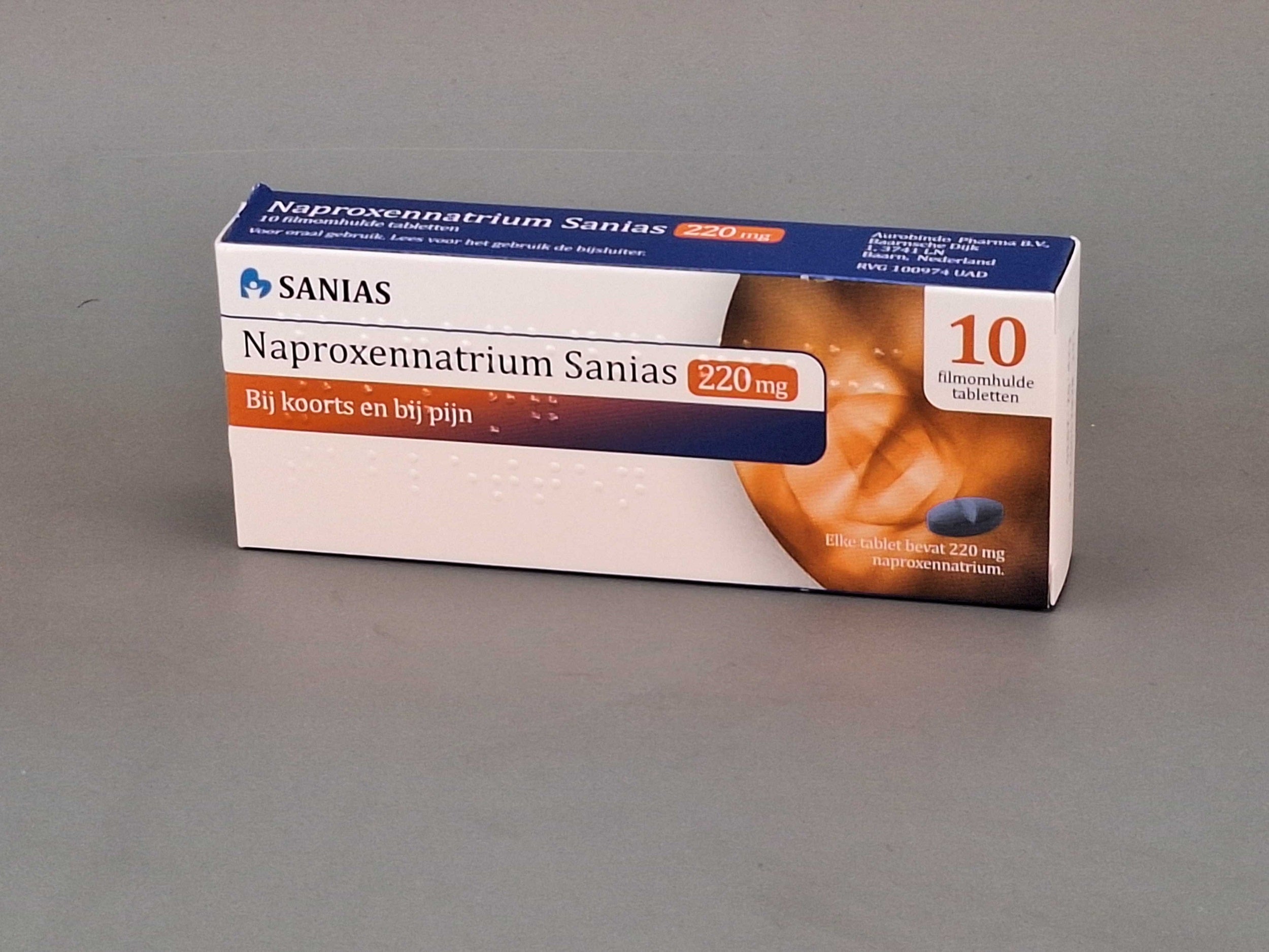 Sanias Naproxennatrium 220mg 10 Tabletten