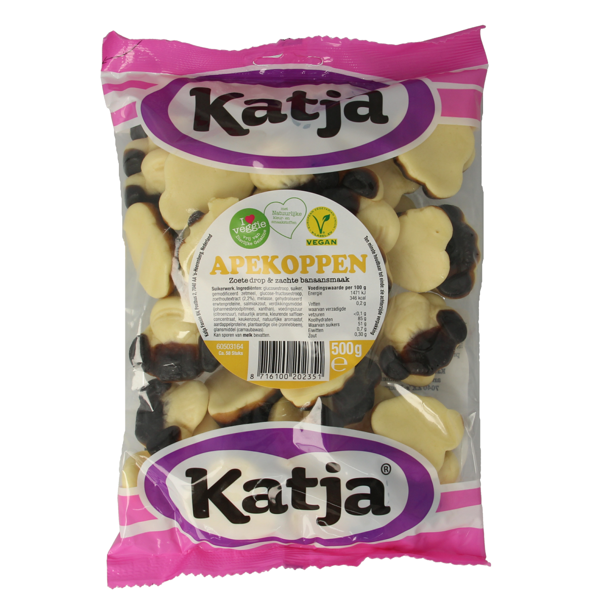 Katja Apenkoppen zakje 500.00 Gram