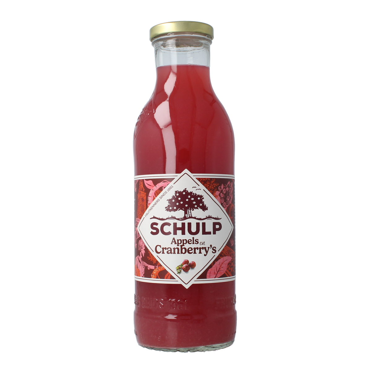 Schulp Appel & cranberrysap 750.00 Milliliter