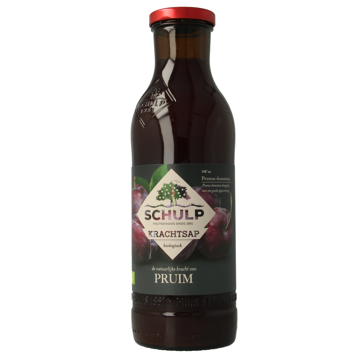 Schulp Krachtsap pruimensap puur bio 750.00 Milliliter