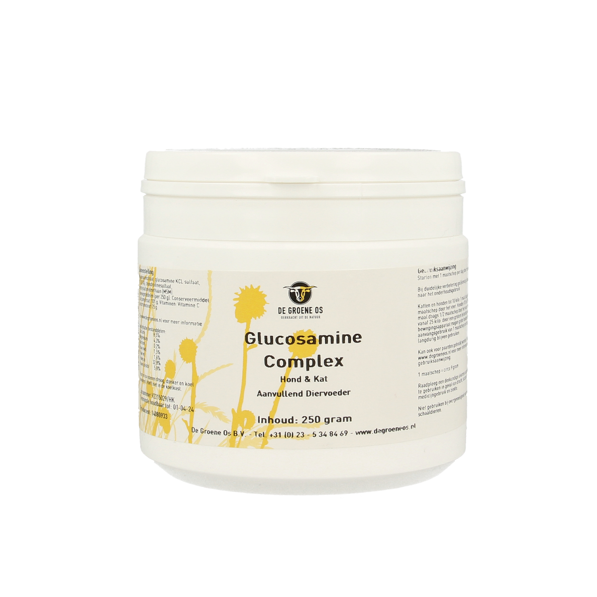 Groene Os Glucosamine complex hond/kat 250.00 Gram