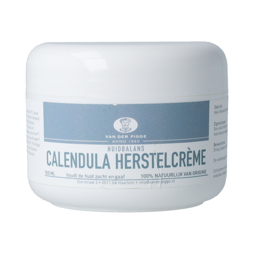 van der Pigge Huidbalans calendula herstel creme 100.00 Milliliter
