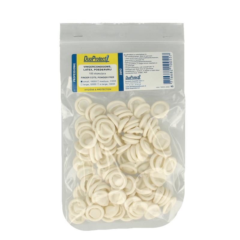 Duoprotect Vingercondoom maat S 100 Stuks