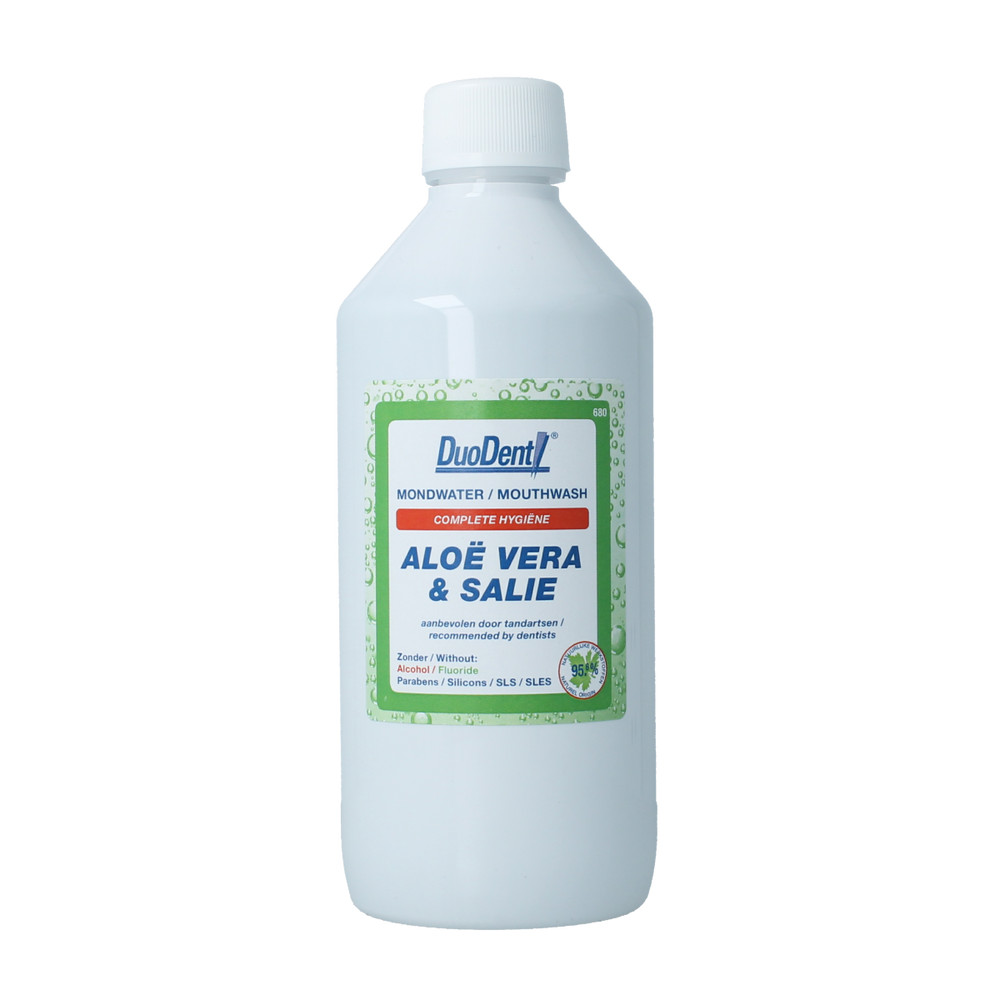 Duodent Mondwater aloe vera/salie 500.00 Milliliter