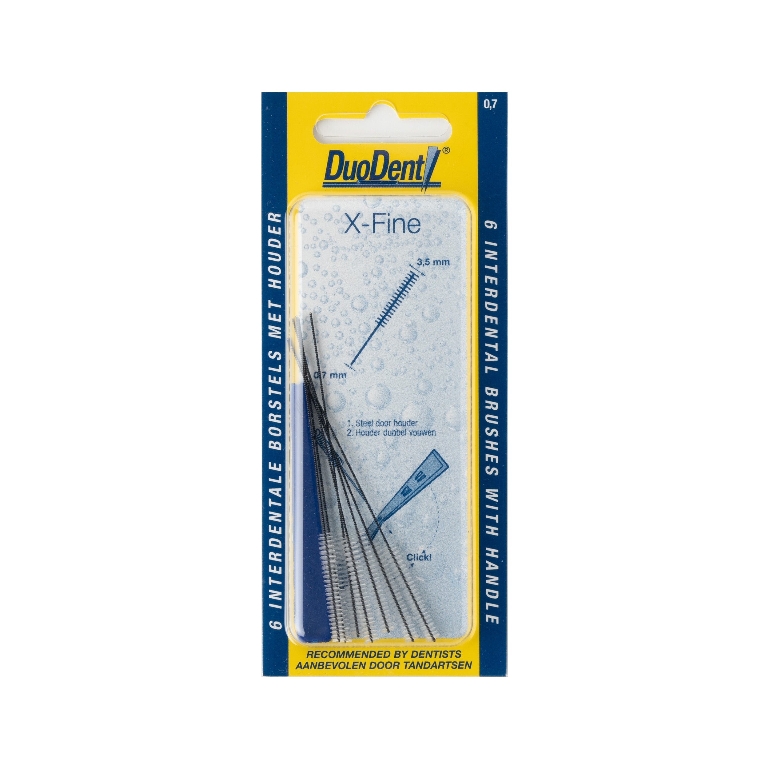Duodent Interdentaal borstel extra fine 0.7 6 Stuks