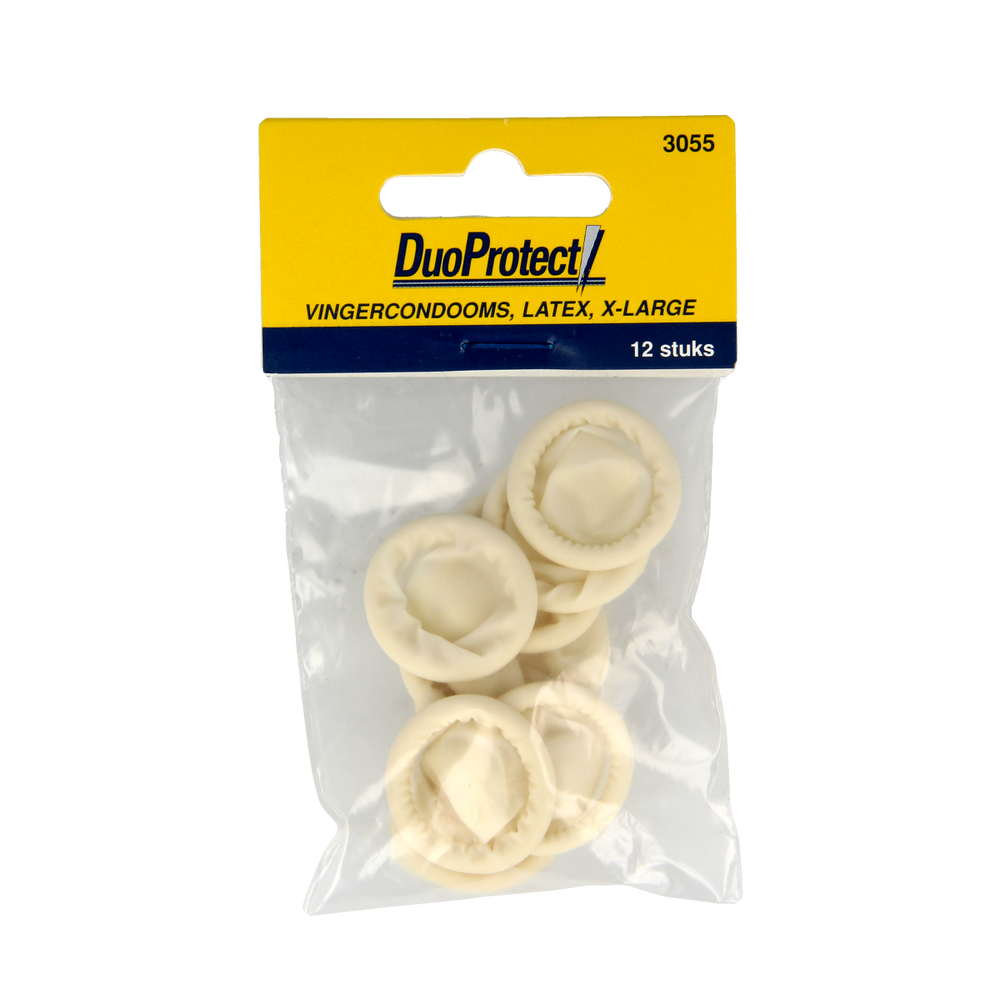 Duoprotect Vingercondoom maat XL 12.00 Stuks