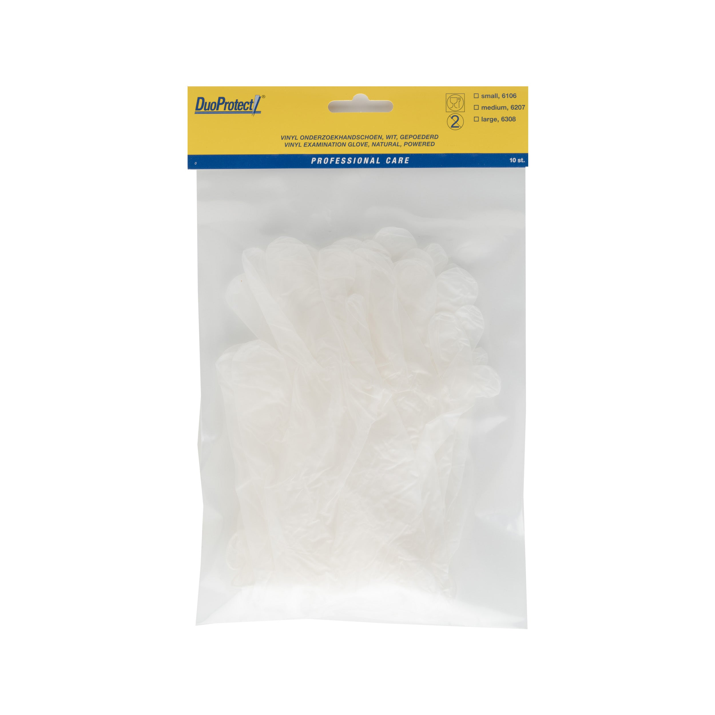 Duoprotect Handschoen vinyl large 10 Stuks