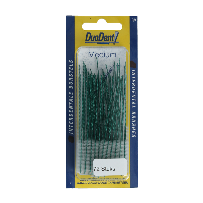 Duodent Interdentaal borstel medium 0.9 72 Stuks