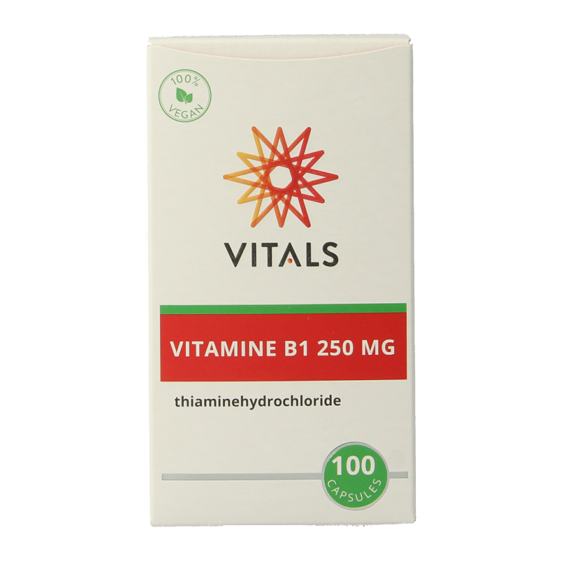Vitals Vitamine B1 thiamine 250mg 100 Capsules