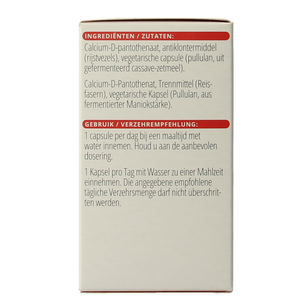 Vitals Vitamine B5 250mg 100.00 Capsules