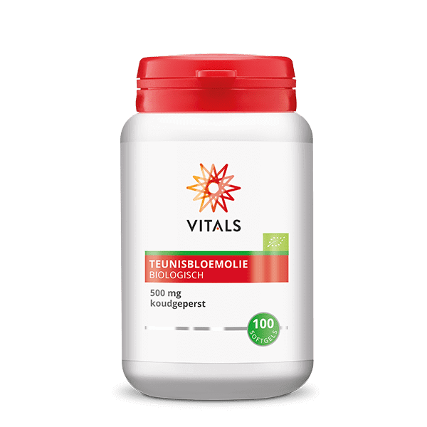 Vitals Teunisbloemolie 500mg bio 100 Softgels
