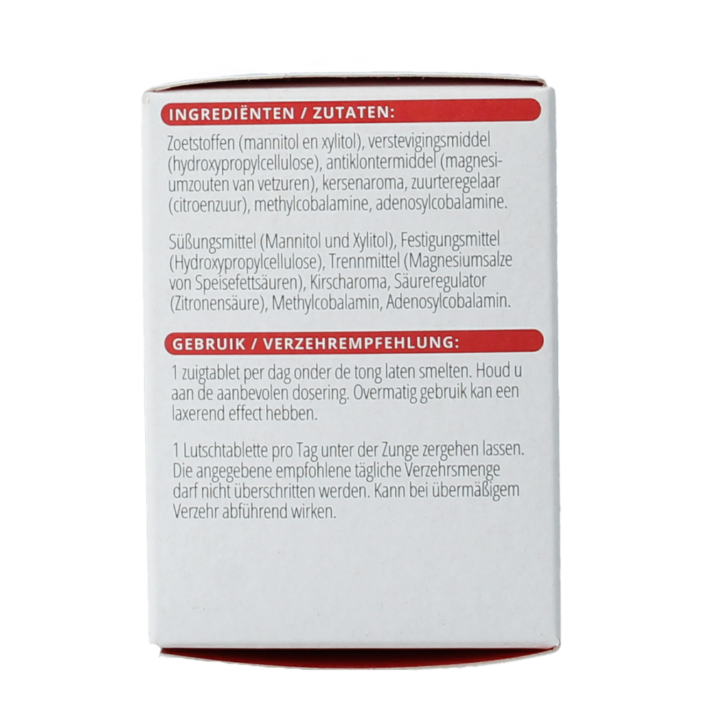 Vitals Vitamine B12 2000 mcg 100.00 Zuigtabletten