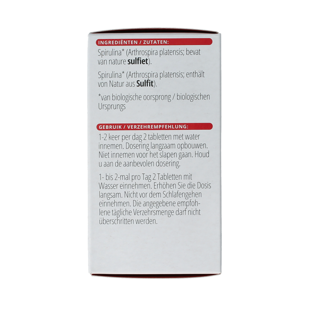 Vitals Spirulina 500mg bio 180.00 Tabletten