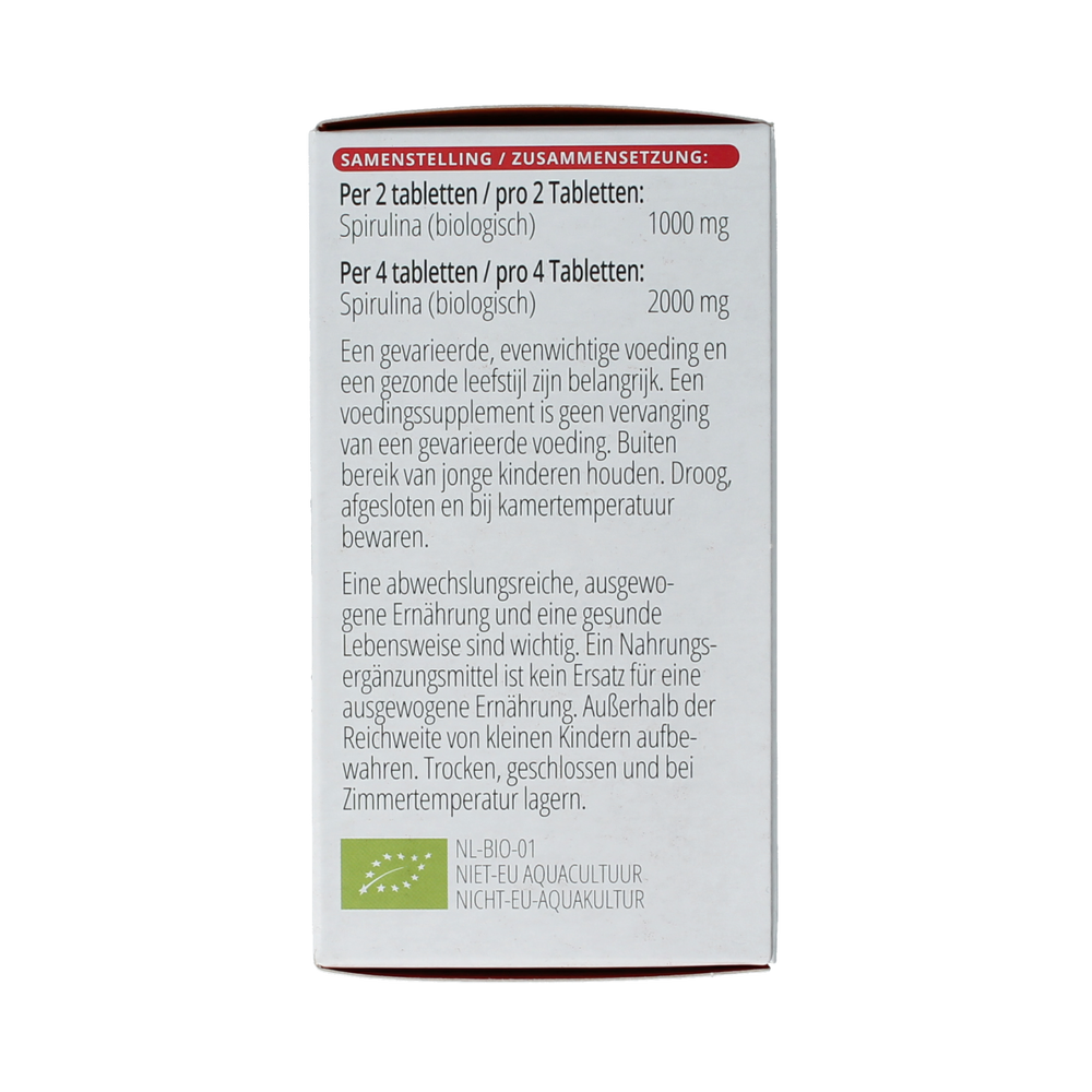 Vitals Spirulina 500mg bio 180.00 Tabletten