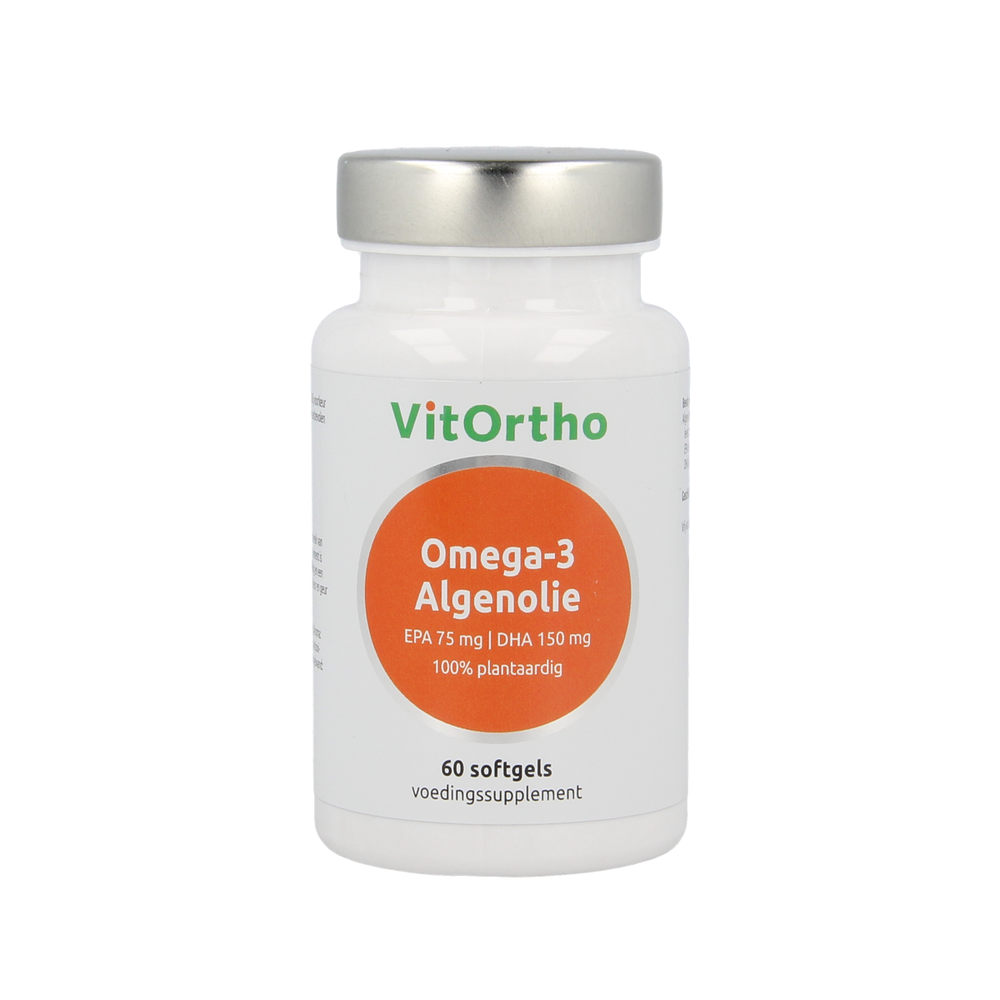 VitOrtho Omega-3 algenolie EPA 75mg DHA 150mg vegan 60.00 Vegetarische capsules