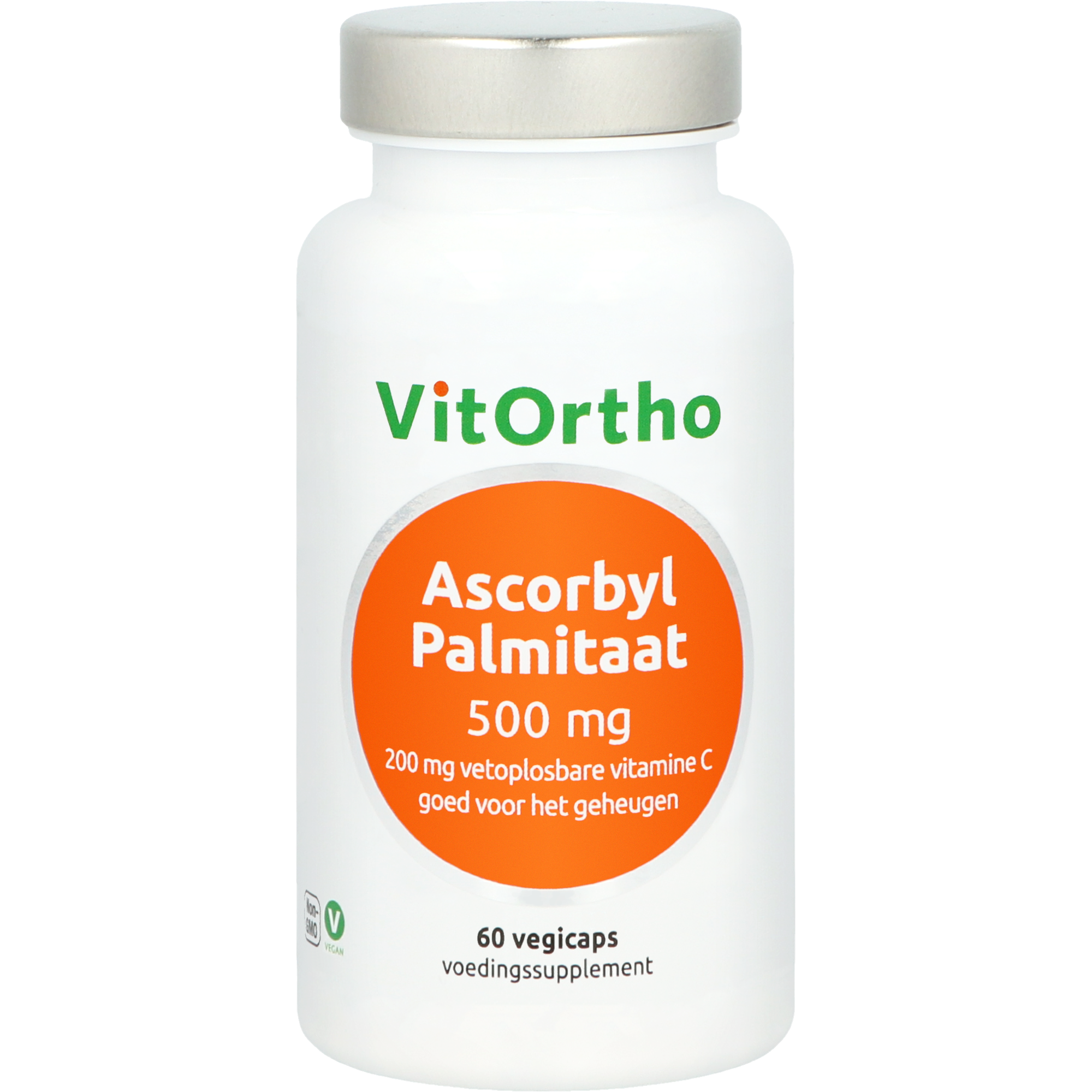 VitOrtho Ascorbyl palmitaat 500mg 60.00 Vegetarische capsules