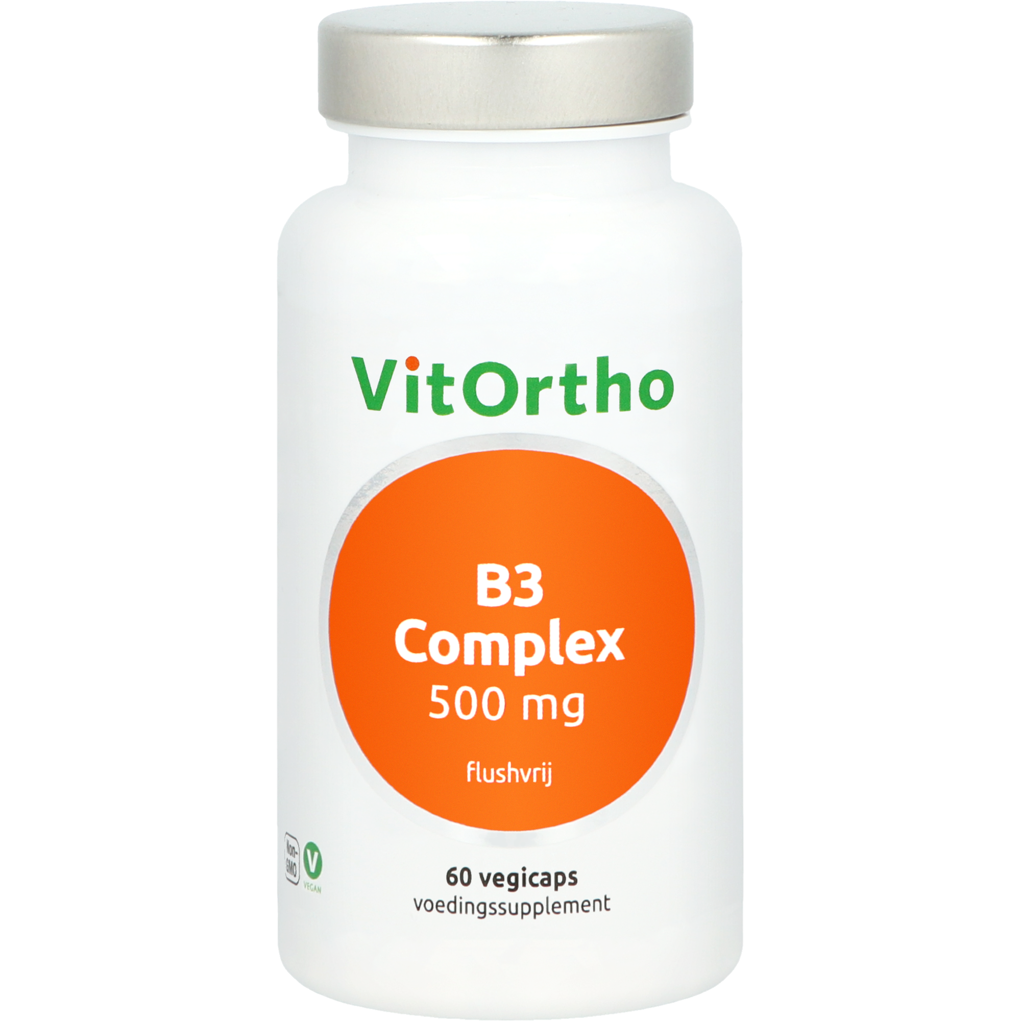 VitOrtho B3 complex 500mg flushvrij 60.00 Vegetarische capsules