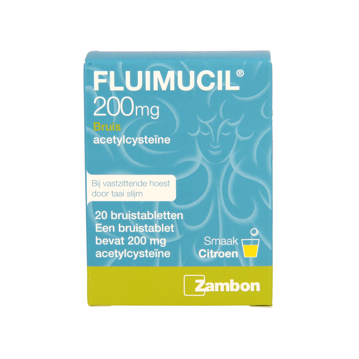 Fluimucil Bruistablet 200mg 20.00 Bruistabletten