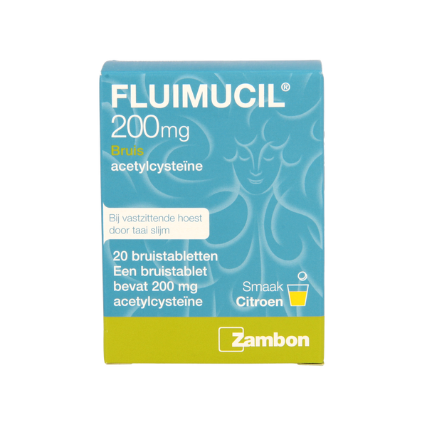 Fluimucil Bruistablet 200mg 20.00 Bruistabletten