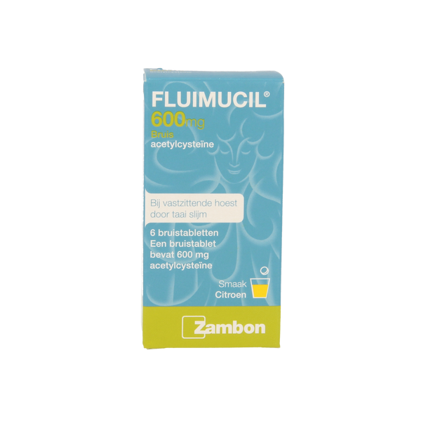 Fluimucil Bruistablet 600mg 6.00 Bruistabletten