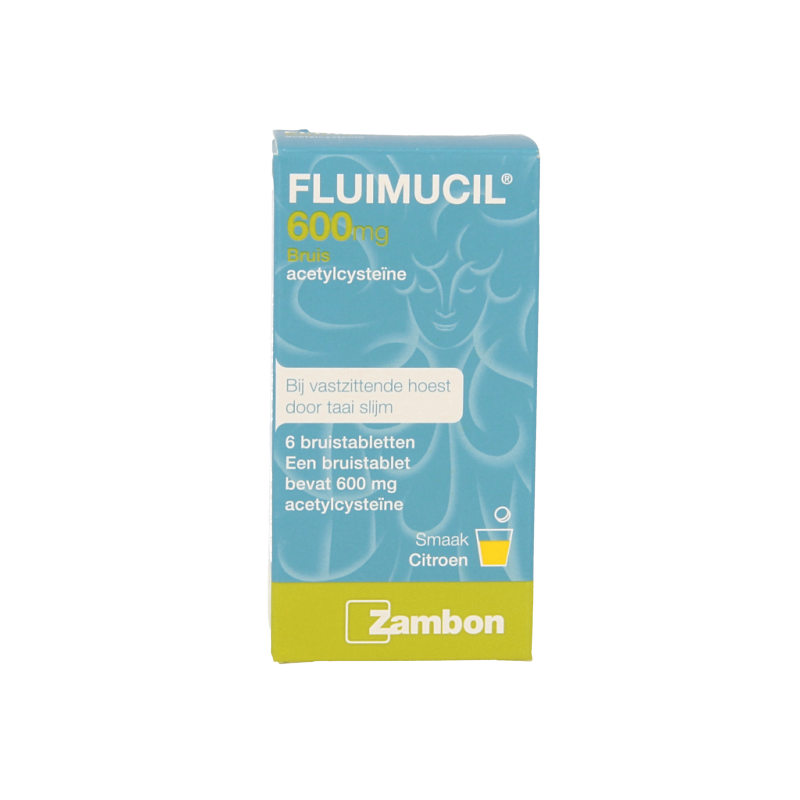 Fluimucil Bruistablet 600mg 6 Bruistabletten