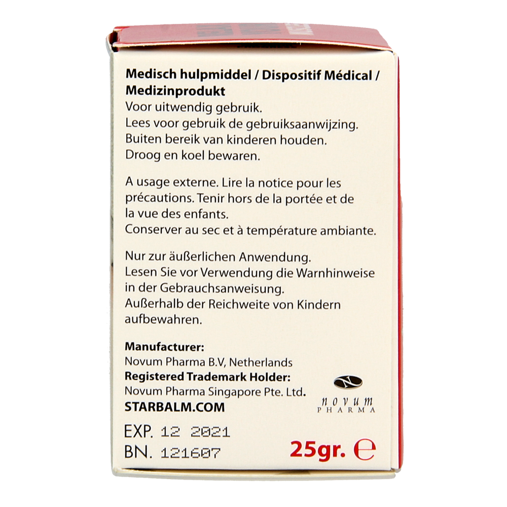 Star balm Rood 25.00 Gram