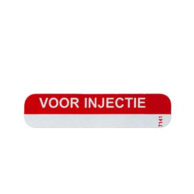 Spruyt Hillen Sticker voor injectie rood 1000 Stuks