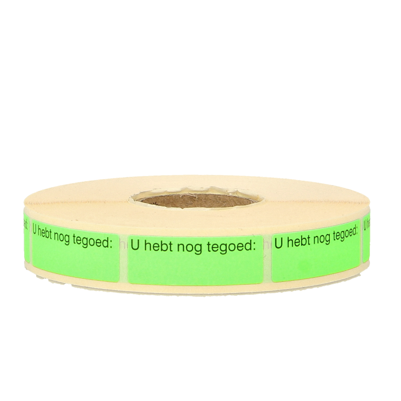 Spruyt Hillen Etiket U hebt nog tegoed 1000 Stuks