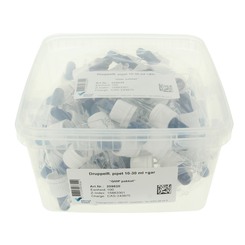 Spruyt Hillen Druppelflacon pipet & garantiesluiting 10-30 100 Stuks