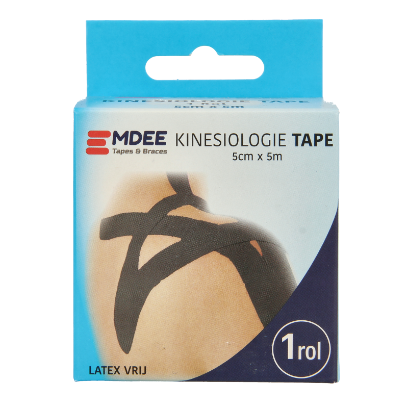 Emdee Kinesio tape zwart non cut 1 Rol