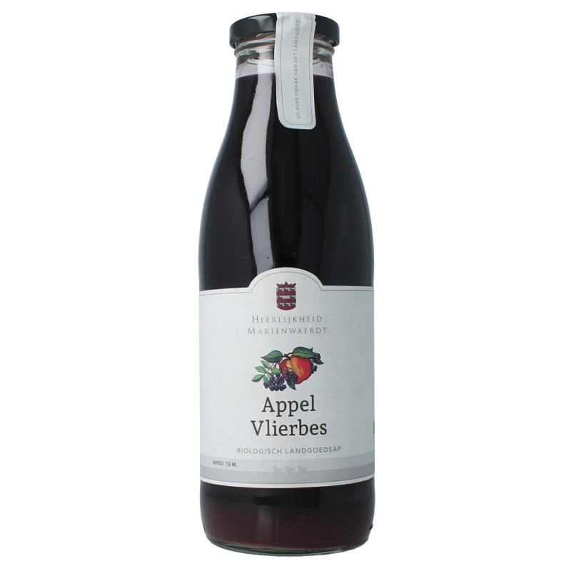 Marienwaerdt Appel vlierbessensap bio 750 Milliliter