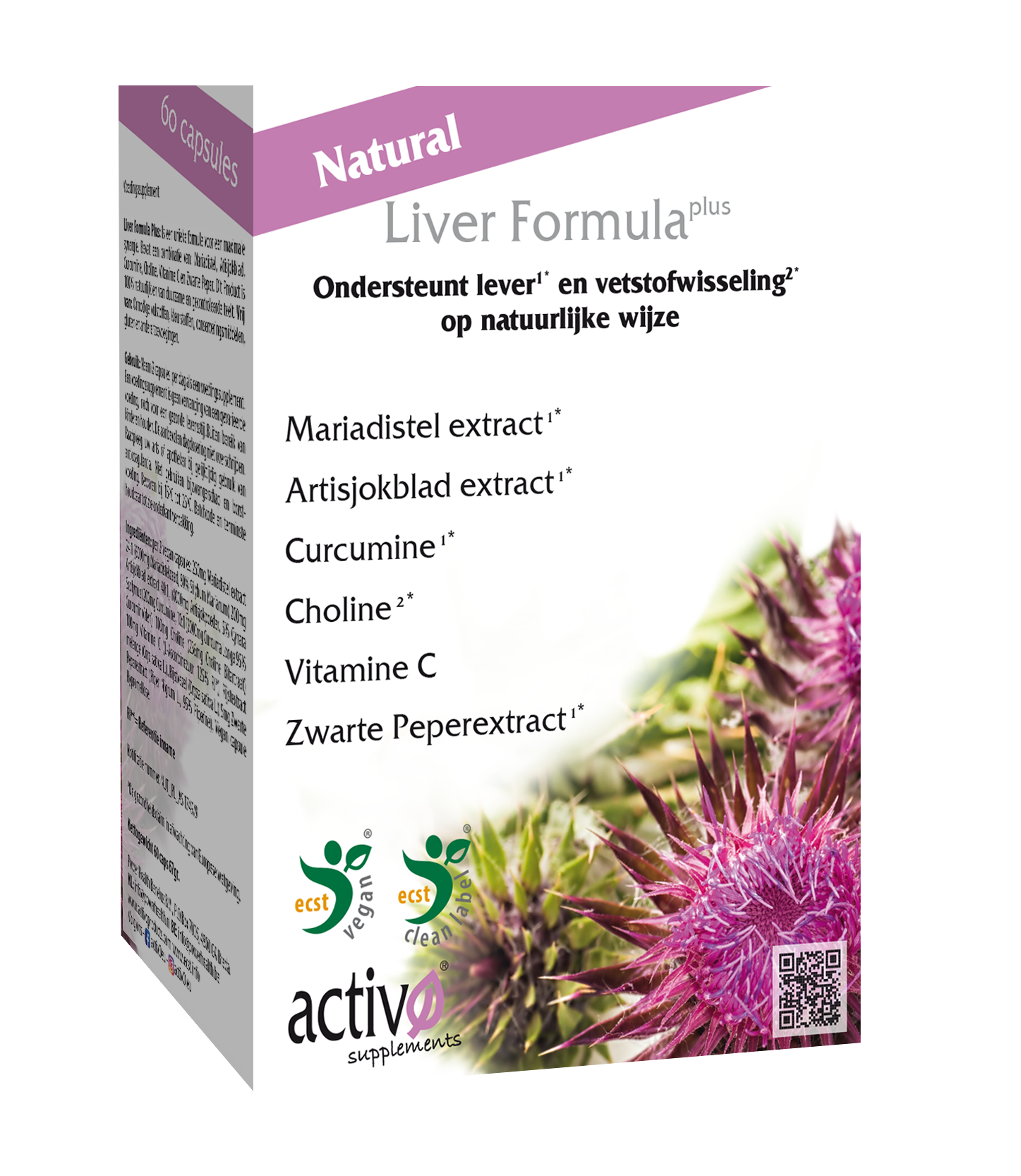 Activo Liver formula plus 60.00 Vegetarische capsules