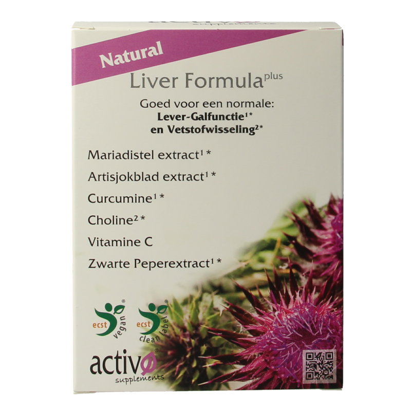 Activo Liver formula plus 60 Vegetarische capsules