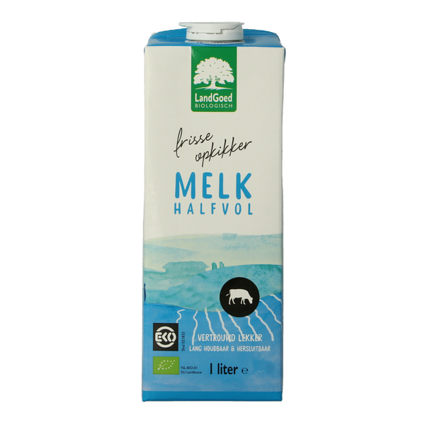 Landgoed Halfvolle melk bio 1.00 Liter