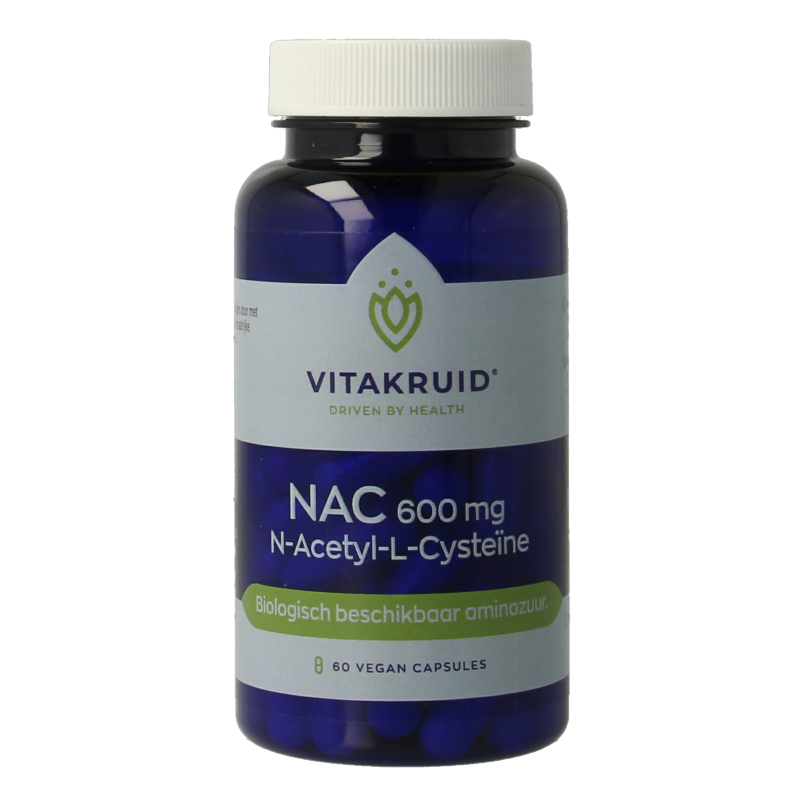 Vitakruid NAC 600mg N-Acetyl-L-Cysteine 60 Vegetarische capsules