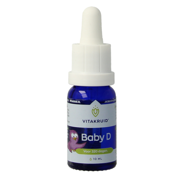 Vitakruid Vitamine D baby druppels 10.00 Milliliter