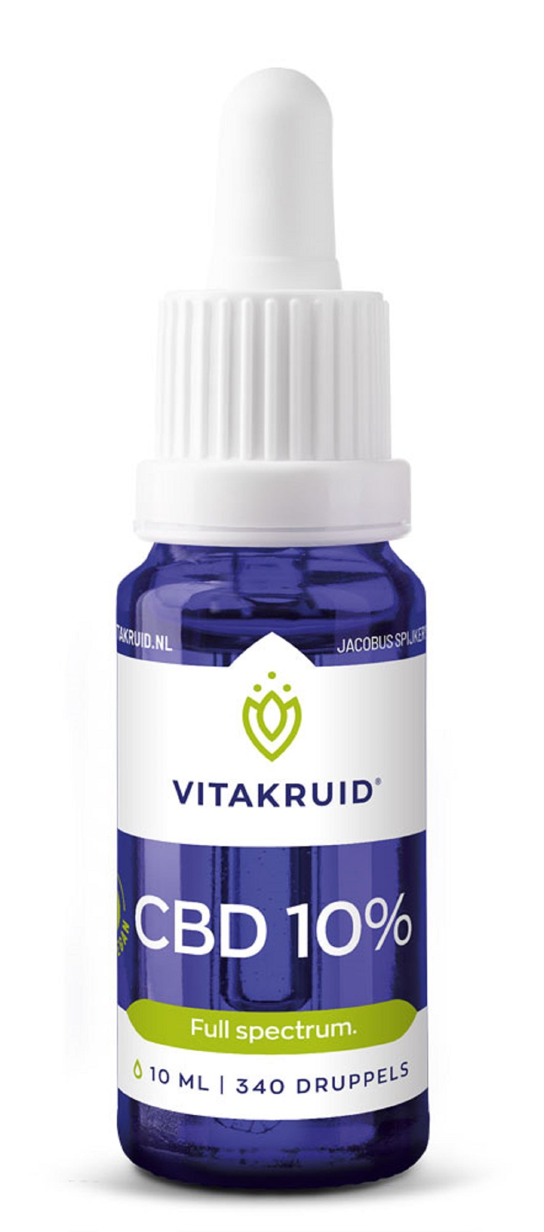 Vitakruid CBD Olie 10% full spectrum met MCT als drager 10.00 Milliliter