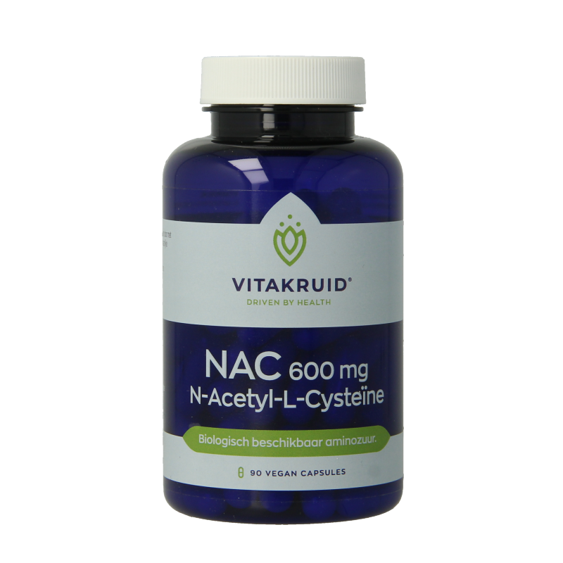 Vitakruid NAC 600 mg N-Acetyl-L-Cysteine 90 Vegetarische capsules