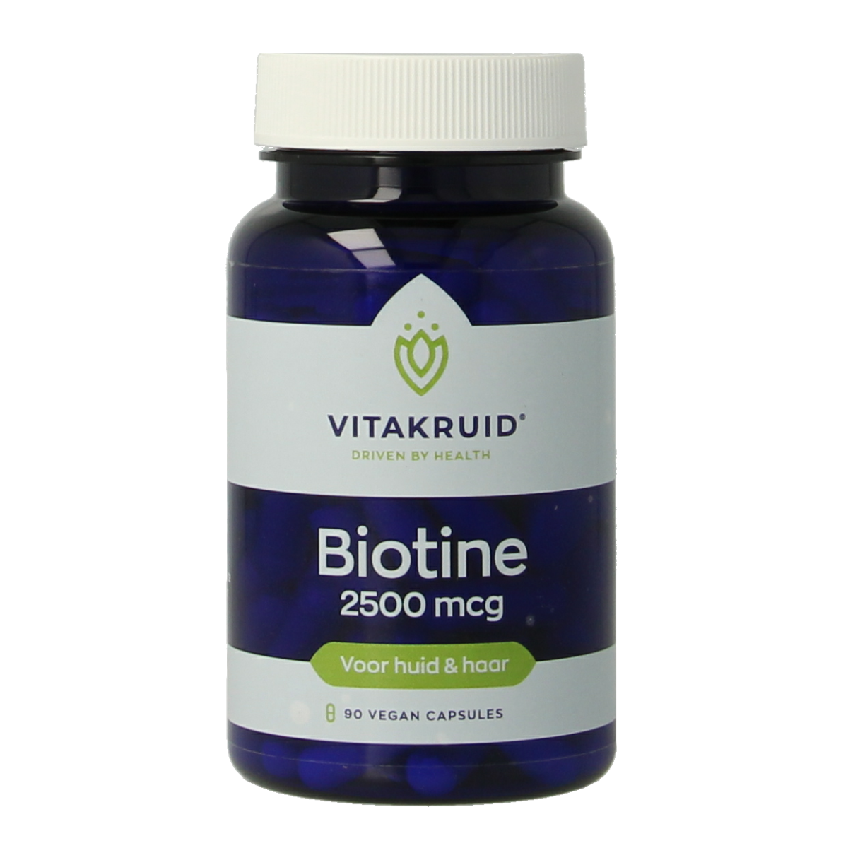 Vitakruid Biotine 2500 mcg voor Huid, Haar & Nagels 90.00 Vegetarische capsules