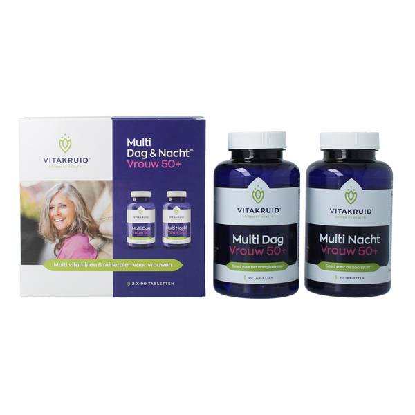 Vitakruid Multi Dag & Nacht Vrouw 50+ 2 x 90 180.00 Tabletten