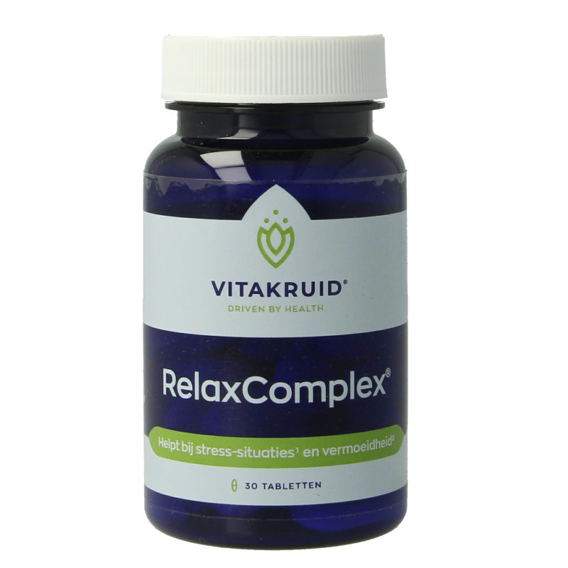 Vitakruid RelaxComplex oa Magnesium Tauraat & Vitamine D3 30 Tabletten