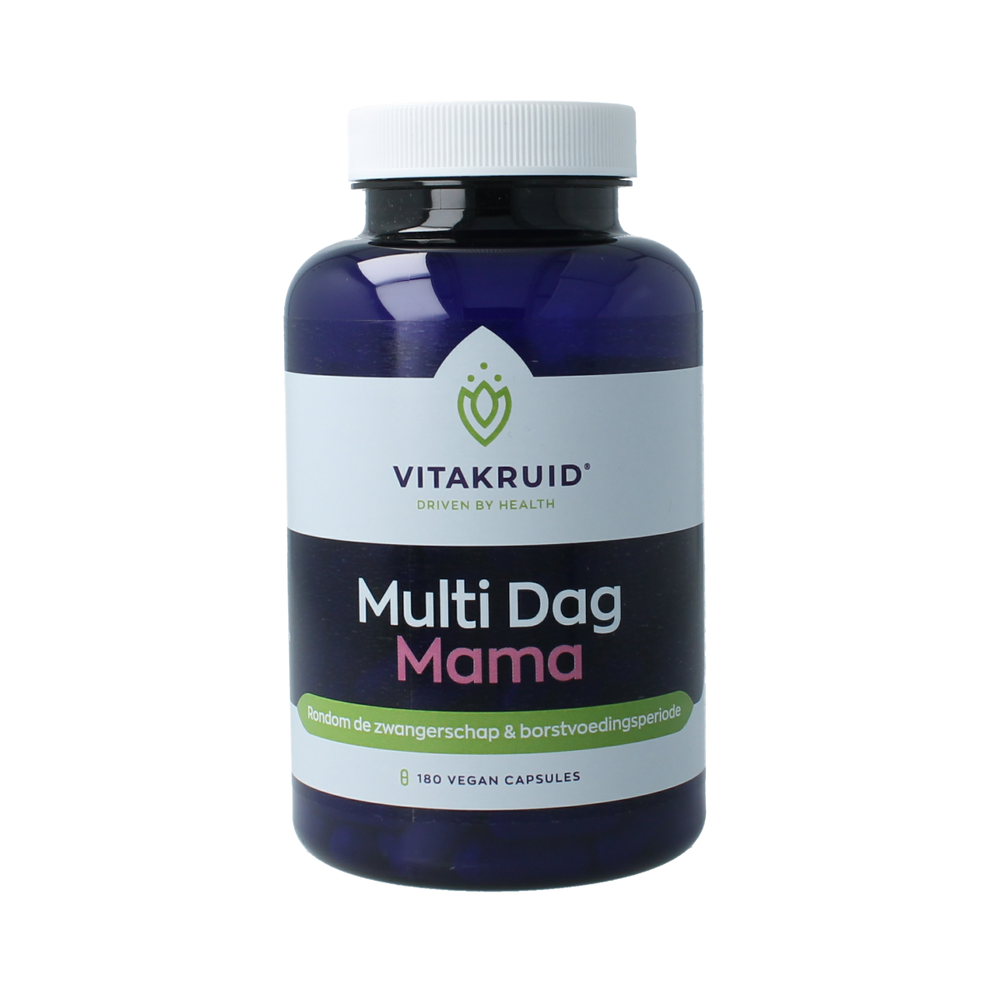 Vitakruid Multi dag mama vegan 180.00 Vegetarische capsules