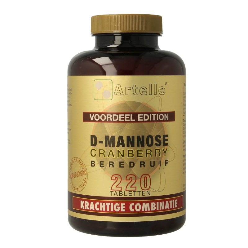 Artelle D-Mannose cranberry berendruif 220 Tabletten