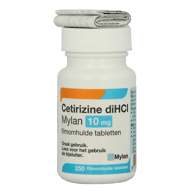 Mylan Cetirizine diHCl 10mg 250 Tabletten