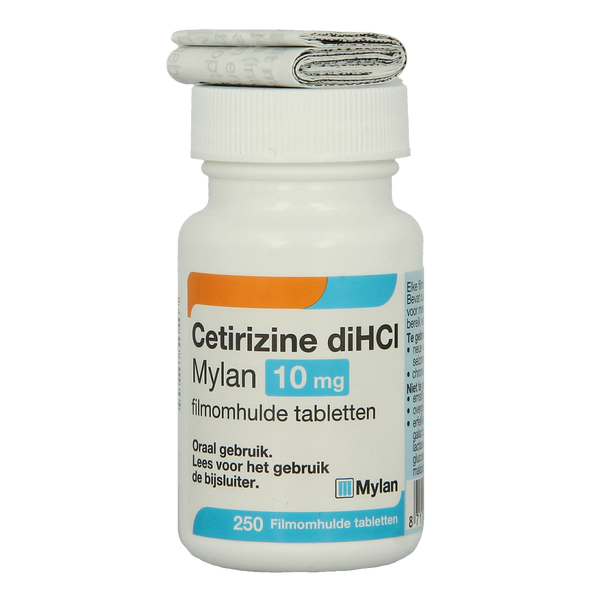 Mylan Cetirizine diHCl 10mg 250.00 Tabletten